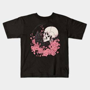 Cat Skull Jewelry Kids T-Shirt